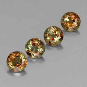 克拉天然红柱石，圆形切割，VS