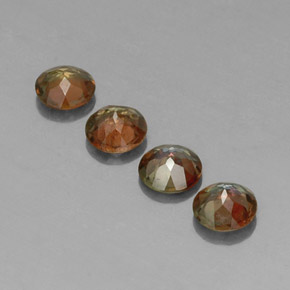 克拉天然红柱石，圆形切割，VS