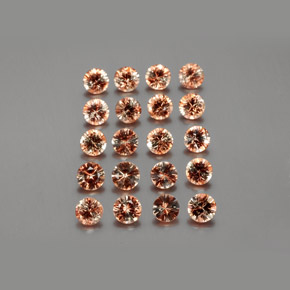 3.57克拉天然红柱石，圆形切割，VS