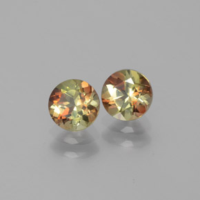 克拉天然红柱石，圆形切割，VS