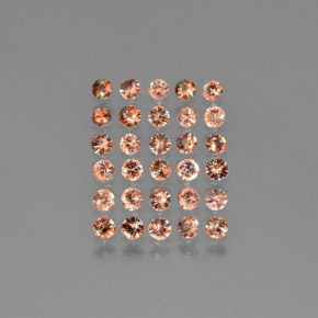 2.54克拉天然红柱石，圆形切割，VS