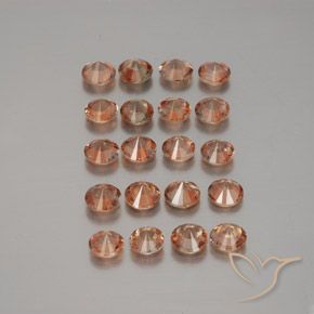 3.46克拉天然红柱石，圆形的，VS