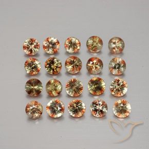 3.70克拉天然红柱石，圆形的，VS