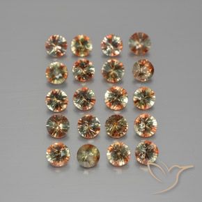 3.45ctw 天然 彩色 红柱石, 圆形的, VS