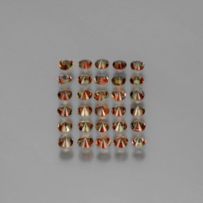 3.65克拉天然红柱石，圆形切割，VS