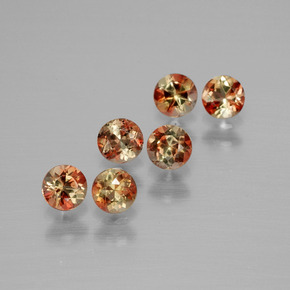 克拉天然红柱石，圆形切割，VS