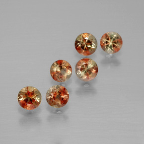 克拉天然红柱石，圆形切割，VS