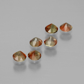 克拉天然红柱石，圆形切割，VS