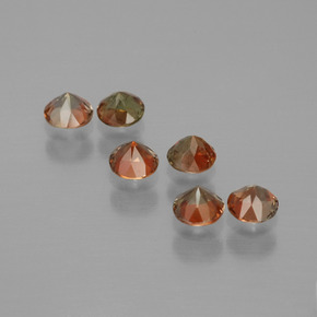 1.17克拉天然红柱石，圆形切割，VS