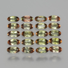 克拉天然红柱石，椭圆形切割，VS