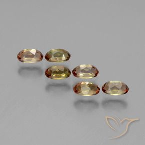 1.82天然多色红柱石，椭圆形切割，5×3.2毫米，VS