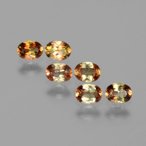 克拉天然红柱石，椭圆形切割，VS