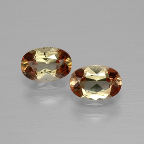 克拉天然红柱石，椭圆形切割，VVS-VS