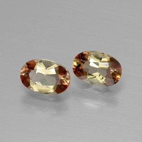 克拉天然红柱石，椭圆形切割，VVS-VS