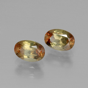 克拉天然红柱石，椭圆形切割，VS