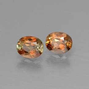 克拉天然红柱石，椭圆形切割，VS