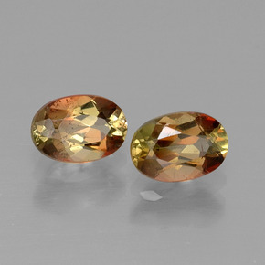 克拉天然红柱石，椭圆形切割，VS