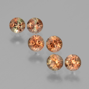 1.17克拉天然红柱石，圆形切割，VS