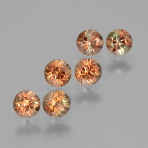 1.17克拉天然红柱石，圆形切割，VS