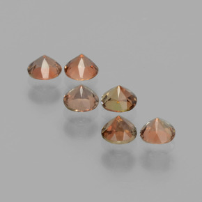 1.17克拉天然红柱石，圆形切割，VS