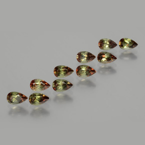 克拉天然红柱石，梨形，VS