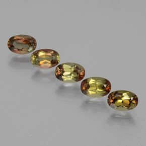 克拉天然红柱石，椭圆形切割，VS