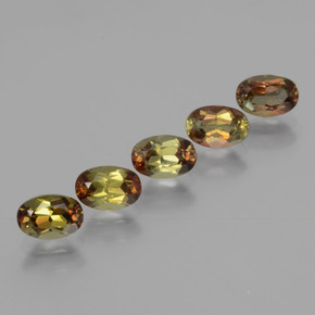 克拉天然红柱石，椭圆形切割，VS