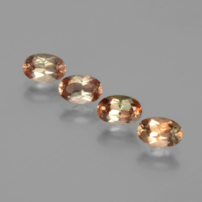 克拉天然红柱石，椭圆形切割，VS