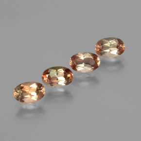 克拉天然红柱石，椭圆形切割，VS