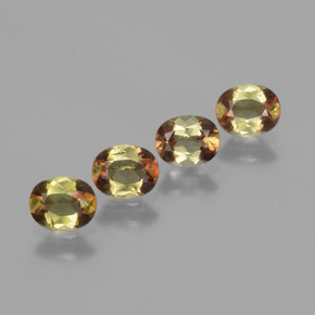 克拉天然红柱石，椭圆形切割，VS