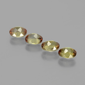 克拉天然红柱石，椭圆形切割，VS