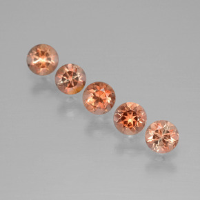 1.55克拉天然红柱石，圆形切割，VS