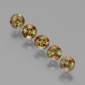 1.58克拉天然红柱石，圆形切割，VS