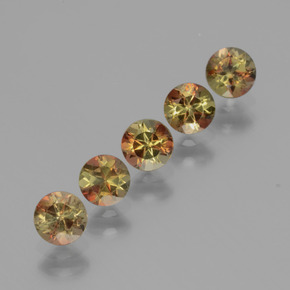 1.58克拉天然红柱石，圆形切割，VS