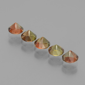 1.58克拉天然红柱石，圆形切割，VS