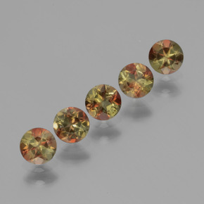 1.37克拉天然红柱石，圆形切割，VS