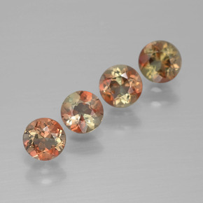 1.16克拉天然红柱石，圆形切割，VS