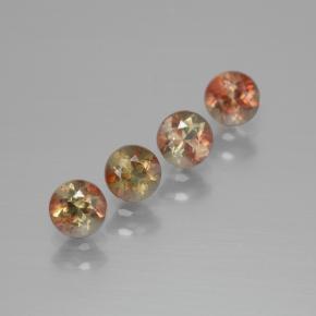 1.31克拉天然红柱石，圆形切割，VS