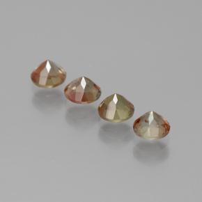 1.31克拉天然红柱石，圆形切割，VS