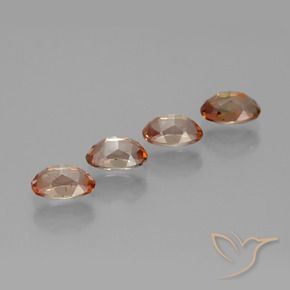 2.19天然多色红柱石，椭圆形切割，6.1×4.1毫米，VS
