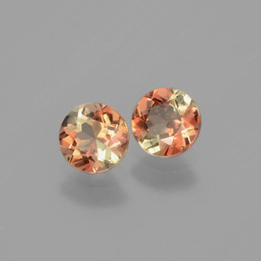 克拉天然红柱石，圆形切割，VS