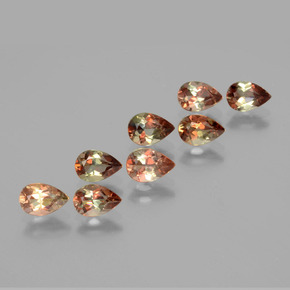 克拉天然红柱石，梨形，VS