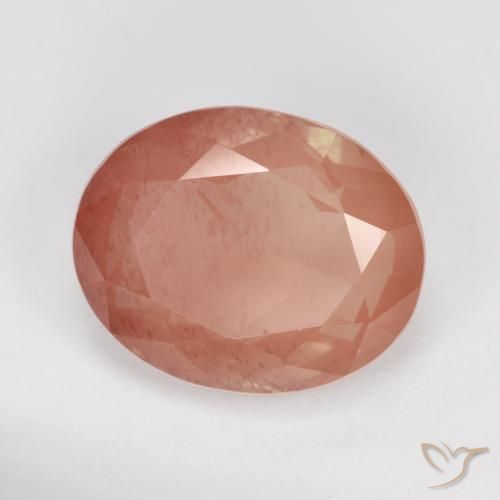 3.59ct 天然 中红 中长石拉长石, 椭圆形, 透明