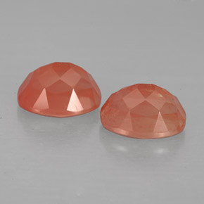 克拉天然中长石拉长石，椭圆形切割，VS