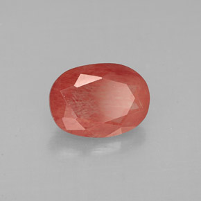 1.31克拉天然中长石拉长石，椭圆形切割，VS