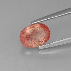 1.18克拉天然中长石拉长石，透明，透明/半透明