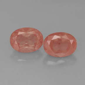 克拉天然中长石拉长石，椭圆形切割，半透明