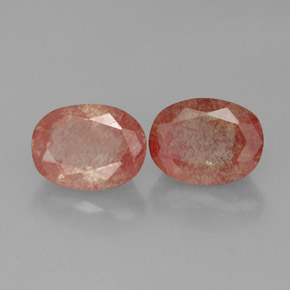 克拉天然中长石拉长石，椭圆形切割，半透明