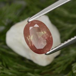 1.29克拉天然中长石拉长石，椭圆形切割，VVS-VS