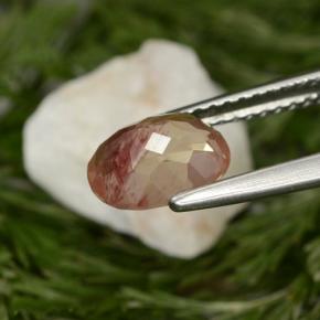 1.29克拉天然中长石拉长石，椭圆形切割，VVS-VS